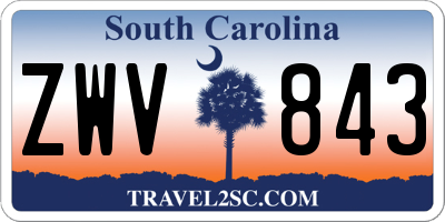 SC license plate ZWV843