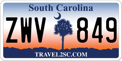 SC license plate ZWV849