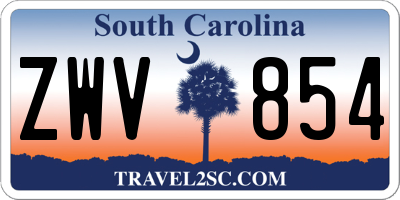 SC license plate ZWV854