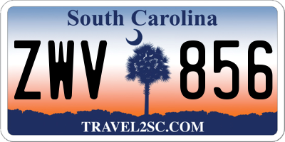 SC license plate ZWV856