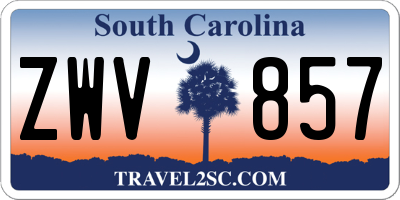 SC license plate ZWV857