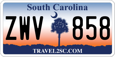 SC license plate ZWV858
