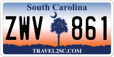 SC license plate ZWV861