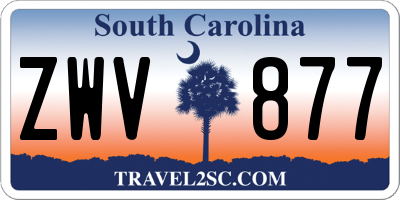 SC license plate ZWV877
