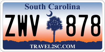 SC license plate ZWV878