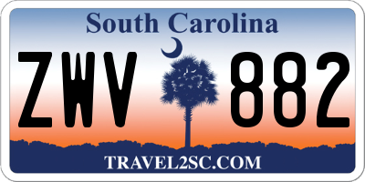 SC license plate ZWV882