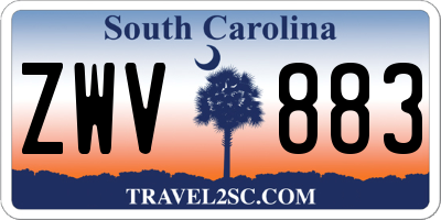 SC license plate ZWV883