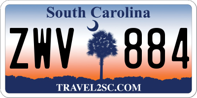 SC license plate ZWV884