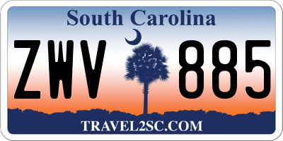 SC license plate ZWV885