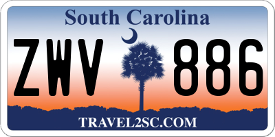 SC license plate ZWV886