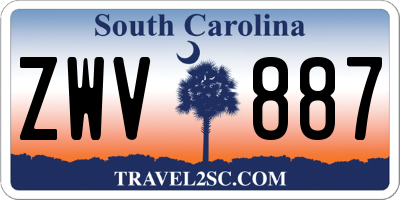 SC license plate ZWV887