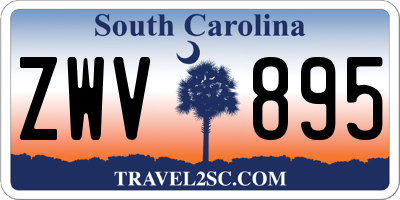 SC license plate ZWV895