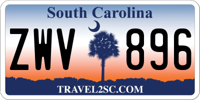 SC license plate ZWV896