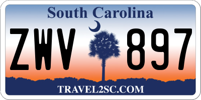 SC license plate ZWV897
