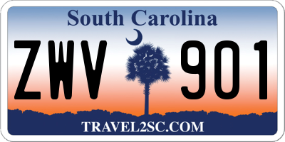 SC license plate ZWV901