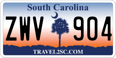 SC license plate ZWV904