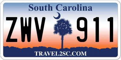 SC license plate ZWV911