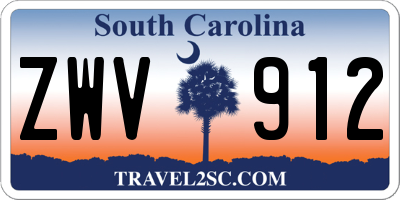 SC license plate ZWV912