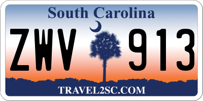 SC license plate ZWV913