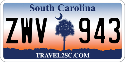 SC license plate ZWV943