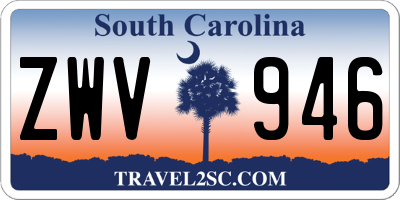 SC license plate ZWV946