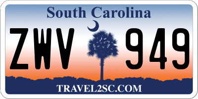 SC license plate ZWV949