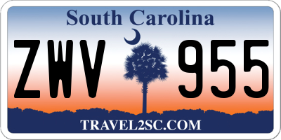 SC license plate ZWV955