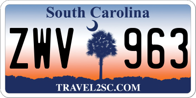 SC license plate ZWV963
