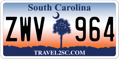 SC license plate ZWV964