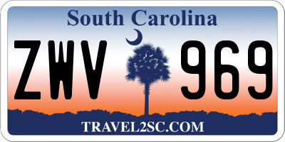 SC license plate ZWV969