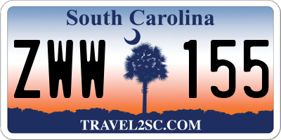 SC license plate ZWW155
