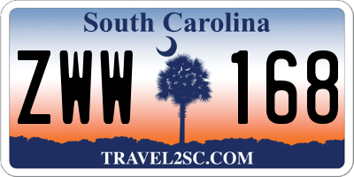 SC license plate ZWW168