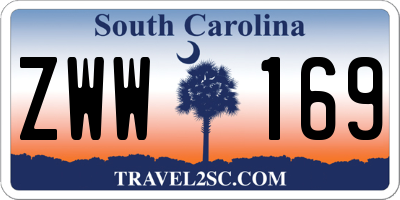 SC license plate ZWW169