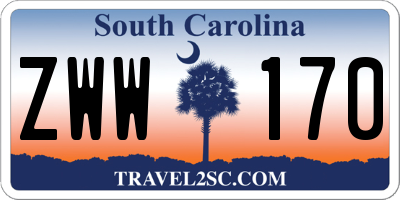 SC license plate ZWW170