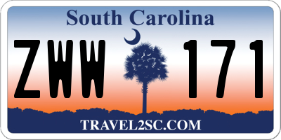 SC license plate ZWW171