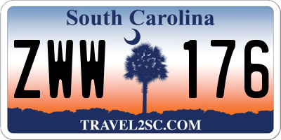 SC license plate ZWW176
