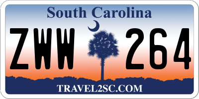 SC license plate ZWW264