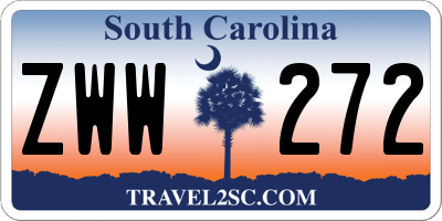 SC license plate ZWW272