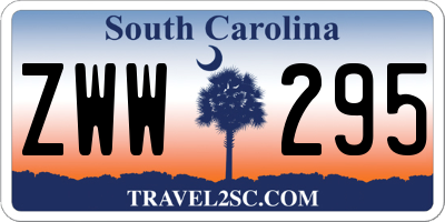 SC license plate ZWW295