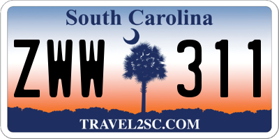 SC license plate ZWW311