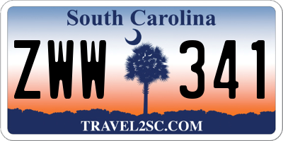 SC license plate ZWW341