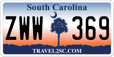 SC license plate ZWW369