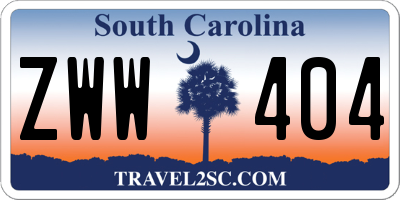 SC license plate ZWW404