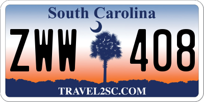SC license plate ZWW408