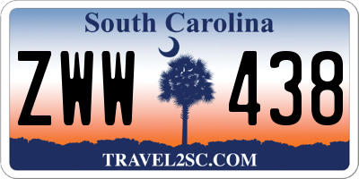 SC license plate ZWW438