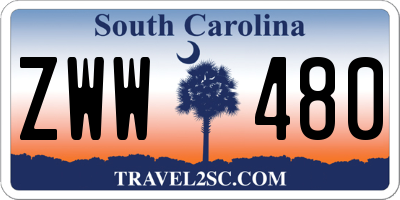 SC license plate ZWW480