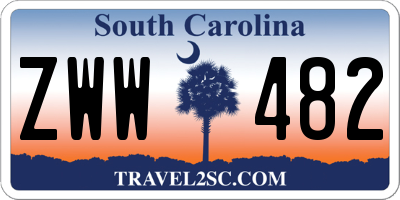 SC license plate ZWW482