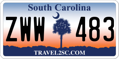 SC license plate ZWW483