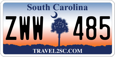 SC license plate ZWW485