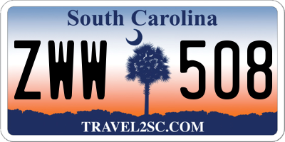 SC license plate ZWW508